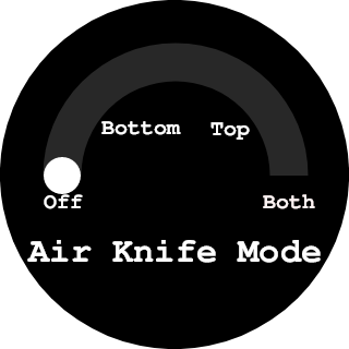 Air Knife Mode screen