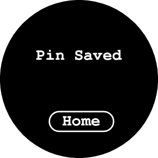 Pin Saved screen