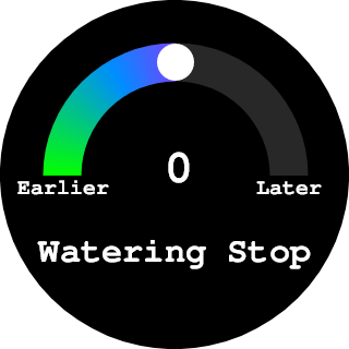 Watering Stop screen